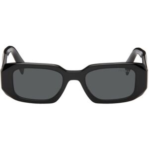 Prada Eyewear Lunettes de soleil rectangulaires noires - UNI - Publicité