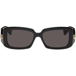 Gucci Lunettes de soleil rectangulaires noires - UNI - Publicité