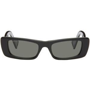 Gucci Lunettes de soleil rectangulaires noires - UNI - Publicité