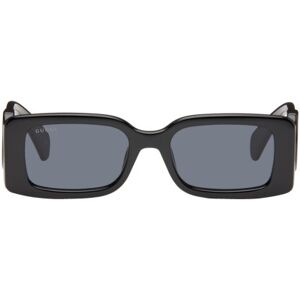 Gucci Lunettes de soleil rectangulaires noires - UNI - Publicité