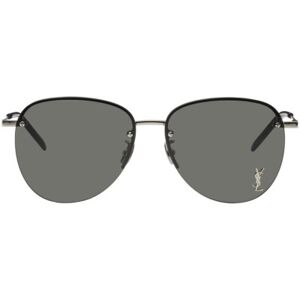 Saint Laurent Lunettes de soleil SL 328/K argentées - UNI - Publicité