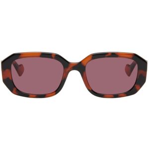 Gucci Lunettes de soleil rectangulaires écailles de tortue - UNI - Publicité