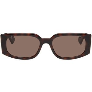 Gucci Lunettes de soleil rectangulaires écailles de tortue - UNI - Publicité