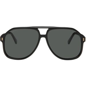 Gucci Lunettes de soleil aviateur noires - UNI - Publicité