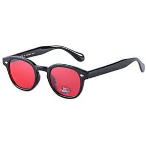 NLIGHTING® Lunettes de soleil Mod, lunettes rondes vintage, protection UV400 Lunettes de soleil rétro Vintage Verres rouges - Publicité