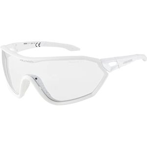 ALPINA Unisexe Adultes, S-WAY V Lunettes de sport, white matt, One Size - Publicité