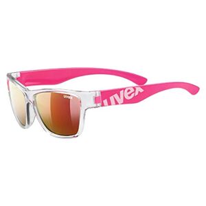 uvex Sportstyle 508 Lunettes de Soleil pour Enfants Effet Miroir Bandeau Compris Clear Pink/Red One Size - Publicité