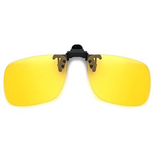 JM Polarized Clip Lunettes de Soleil Frameless Flip Lenses Lunettes de Vision Nocturne Jaune - Publicité