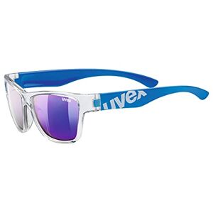 uvex Sportstyle 508 Lunettes de Soleil pour Enfants Effet Miroir Bandeau Compris Clear Blue/Blue One Size - Publicité