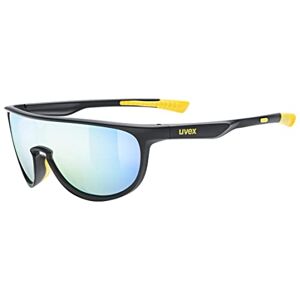 uvex sportstyle 515, lunettes de soleil, Enfant unisexe, black matt/mirror yellow, one size - Publicité