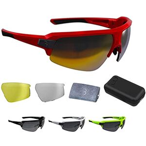 Bbb Cycling Sport Glasses Impulse Lunettes Mixte, Rouge Brillant, Taille Unique - Publicité