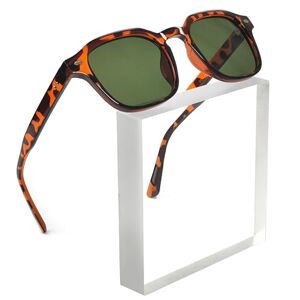 SHEEN KELLY Vintage lunettes de soleil carrées hommes femmes mode vintage rectangulaire noir lunettes de soleil classique lentilles colorées lunettes des années 90 - Publicité