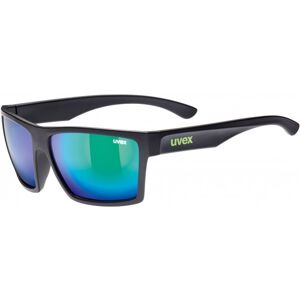 Uvex - LGL 29 Mirror S3 - Lunettes de soleil noir/gris/turquoise/bleu - Publicité