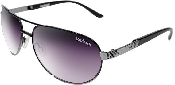 Loubsol Femme Lunettes de Soleil Argent et Noir