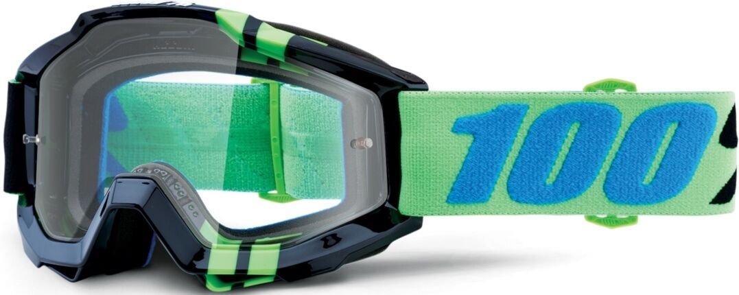 100% Accuri Zerg Lunettes de motocross Vert Bleu taille : unique taille