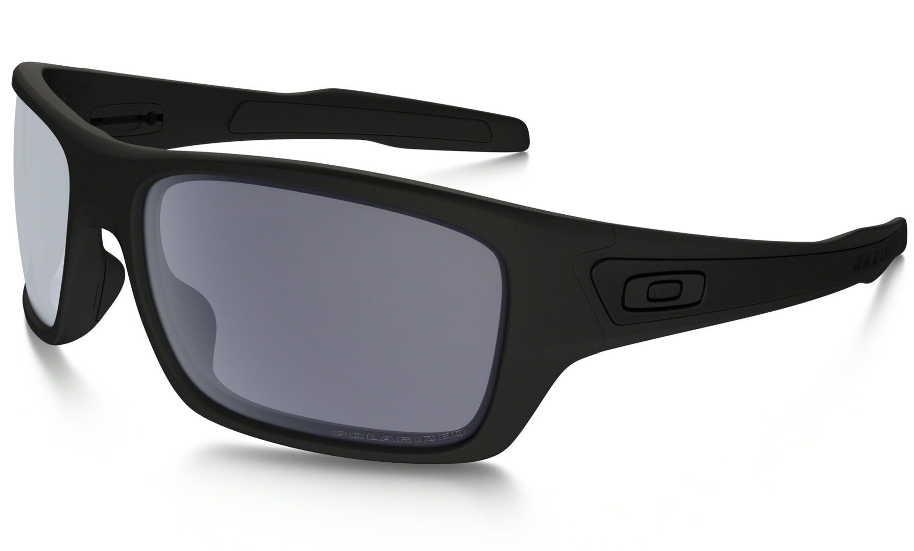 Oakley Turbine Matte Black Grey Polarized Sunglasses  - Black