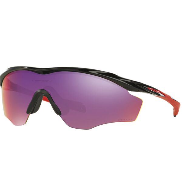 oakley m2 frame xl prizm road - occhiali bici black/red