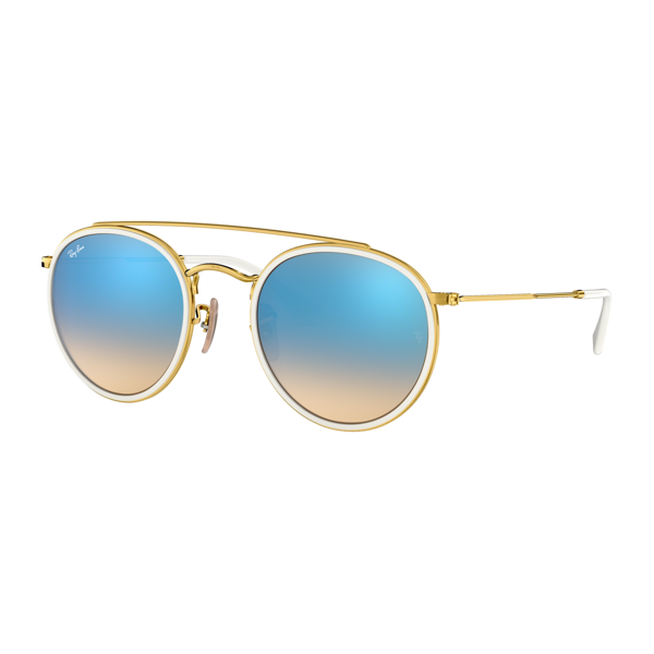 occhiali da sole ray-ban round double bridge rb 3647n (001/4o)