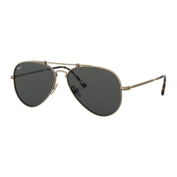 occhiali da sole ray-ban aviator titanium rb 8125 (913757)