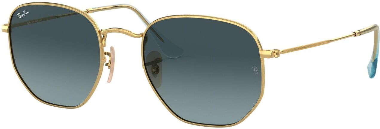 Ray-Ban Occhiali da sole 'HEXAGONAL' Oro, Blu