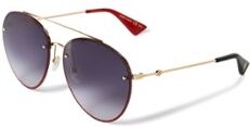 Gucci GUCCI *GG0351S 62 Gld Shn Gry - Goud