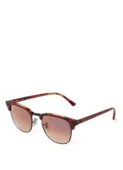 Ray-Ban Clubmaster zonnebril RB3016 - Bruin