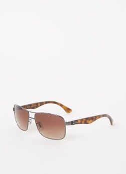 Ray-Ban Zonnebril RB3516 - Donkergrijs
