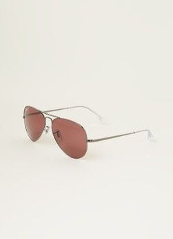 Ray Ban Aviator Metal II gepolariseerd RB3689 - Antraciet