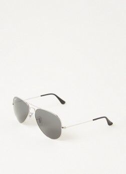 Ray-Ban Aviator Large zonnebril gepolariseerd RB3025 - Zilver