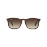 Ray-Ban Christ zonnebril met schildpadschild design - Bruin