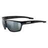 uvex sportstyle 706 sportbril voor dames en heren gespiegeld condensvrij gezichtsveld black/silver one size