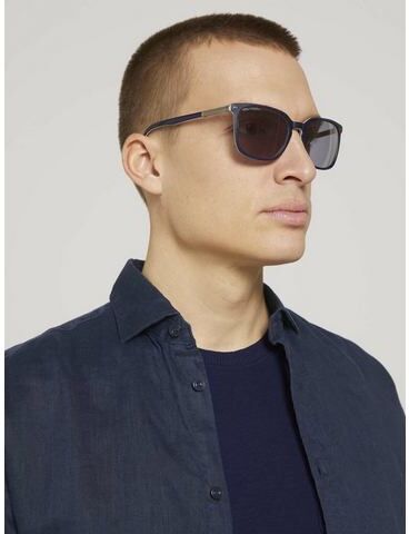 Tom Tailor NU 15% KORTING: Tom Tailor zonnebril »Sonnenbrille mit Metallelementen«  - 69.95 - zwart