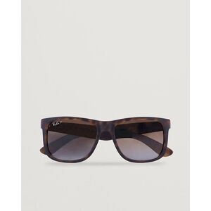 Ray-Ban 0RB4165 Justin Polarized Wayfarer Sunglasses Havana/Brown