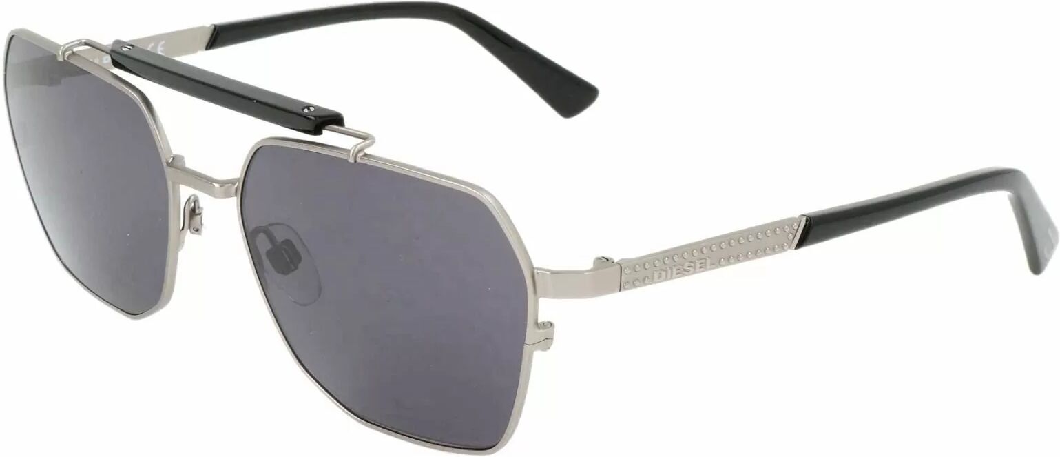 Diesel Dl0256 08a Dl0256 - Gunmetal, Gray Tint, Unisex - Diesel Solbriller