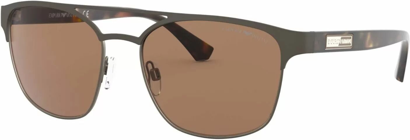 Giorgio Armani Emporio Armani Ea2093 300373, Brown - Solbriller - Brown - Matte Gunmetal - Herre