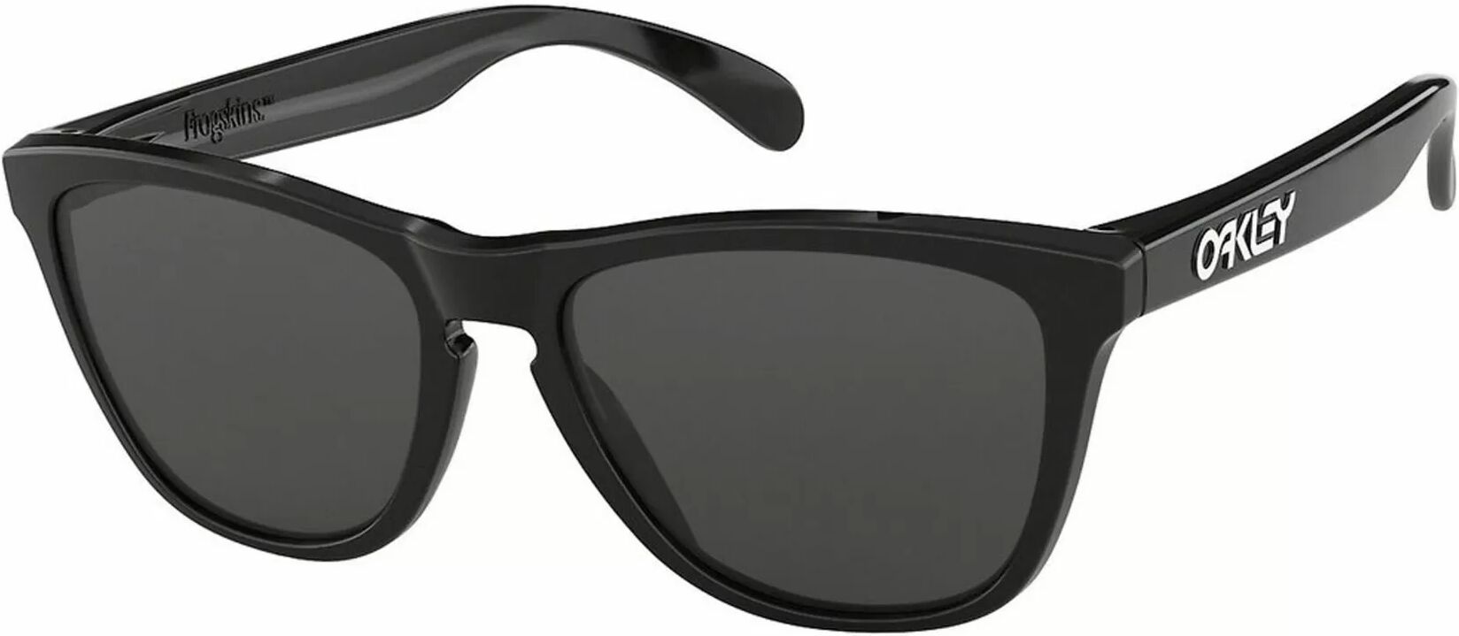 Oakley Frogskins Oo9013- Polished Black Med Grå/sorte Glass - Solbriller, One Size - Unisex