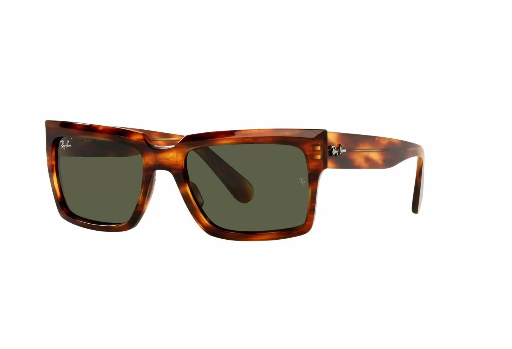 Ray-Ban Inverness Rb2191 - Stripet Havana, G-15 Green, Unisex - Ray-Ban Solbriller