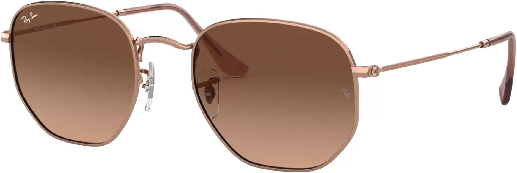 Ray-Ban Hexagonal, Pink Gradient Brown - Solbriller - Kobber - Unisex