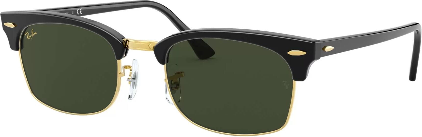 Ray-Ban Clubmaster Square, Green - Solbriller - Svart - Unisex