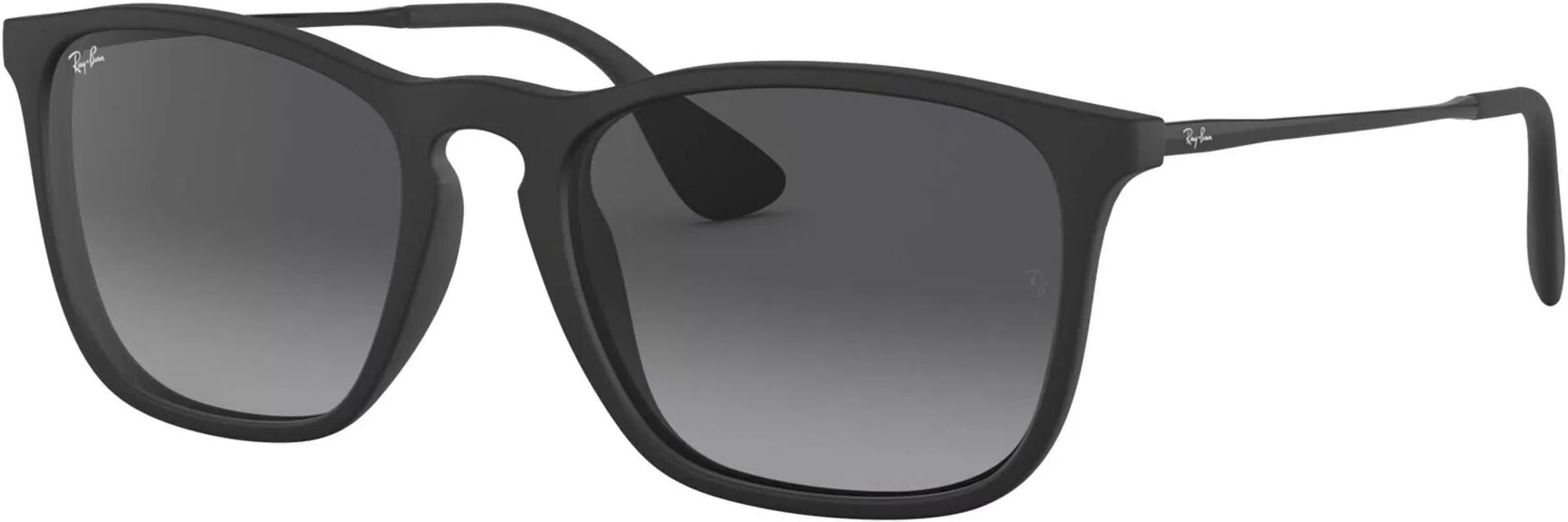 Ray-Ban Chris, Light Grey Gradient Dark Grey - Solbriller - Rubber Black - Unisex