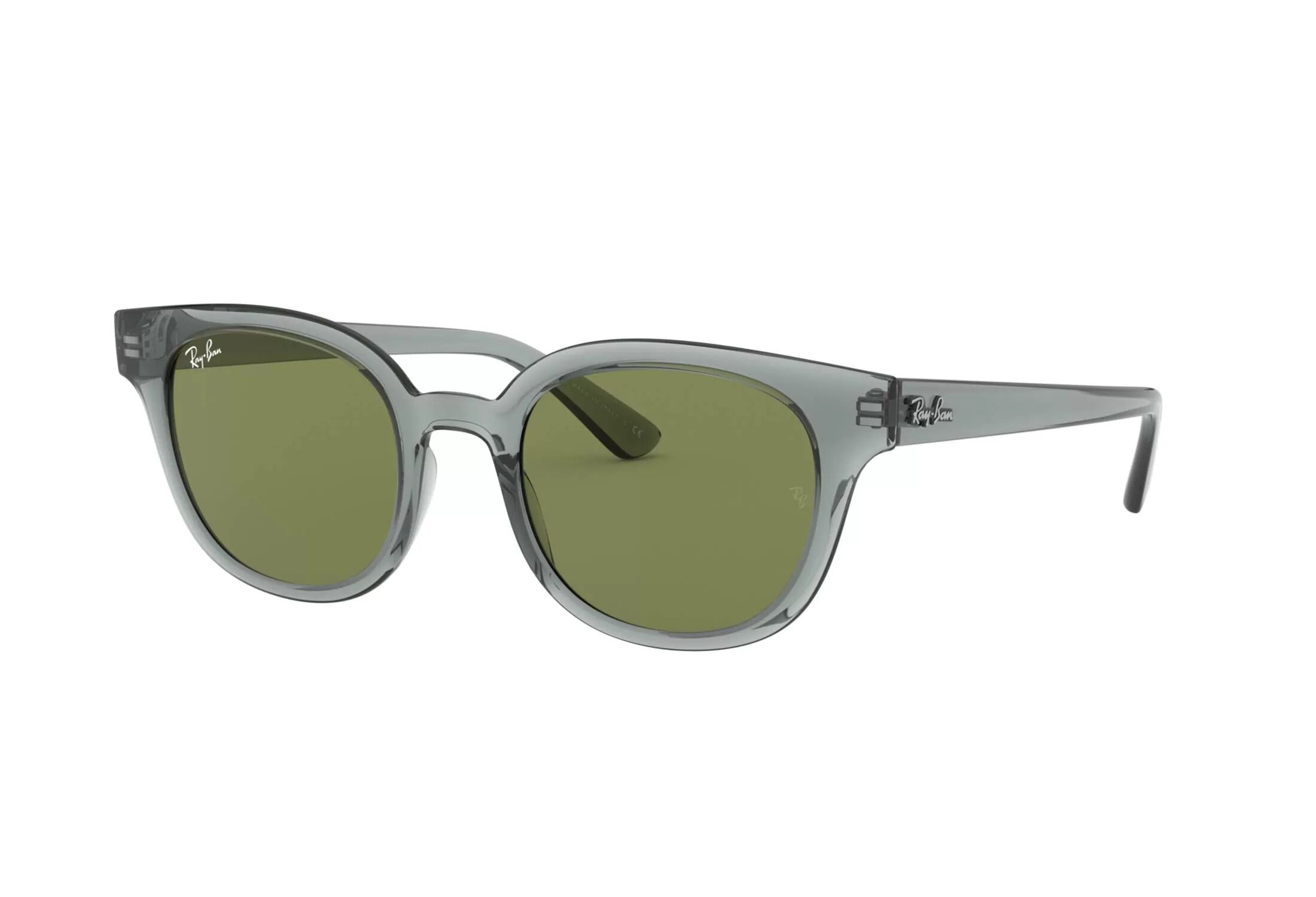 Ray-Ban Rb4324 64504e, Green - Solbriller - Transparent Grå - Unisex