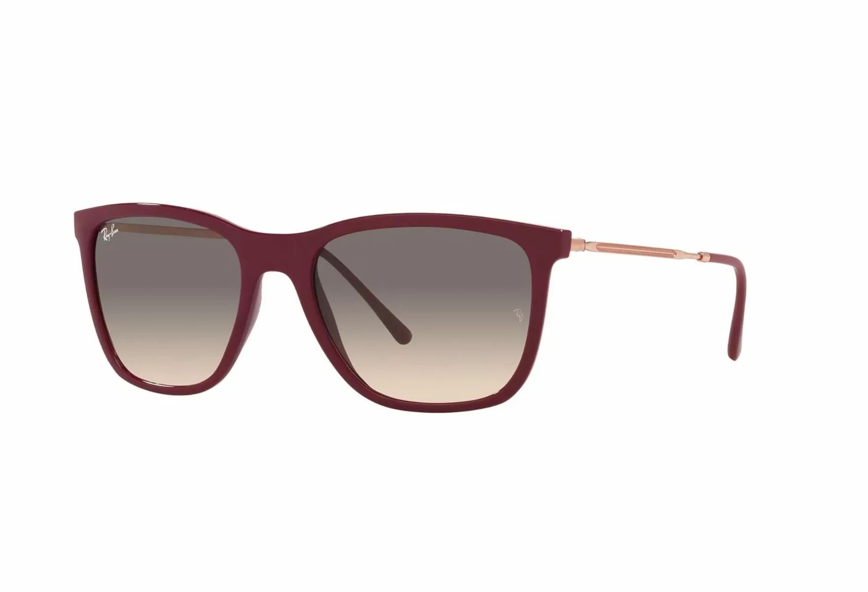 Ray-Ban Rb4344 653432 0rb4344 - Red Cherry, Clear Gradient Grey, Herre, Dame