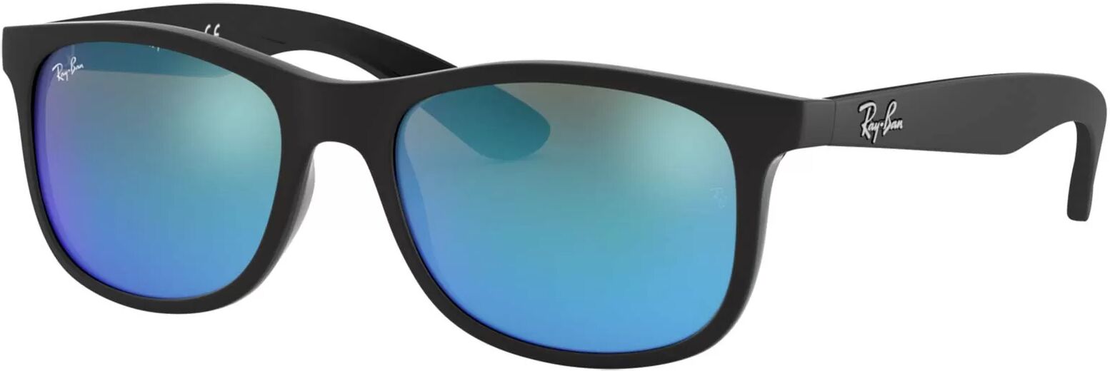 Ray-Ban Rj9062s 701/55, Flash Blue - Solbriller For Barn - Matt Svart På Svart