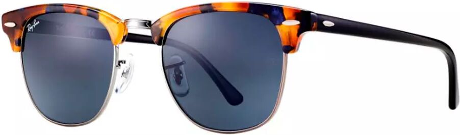 RAY-BAN Clubmaster Spotted Blue Havana - Solbriller - Blå - 51