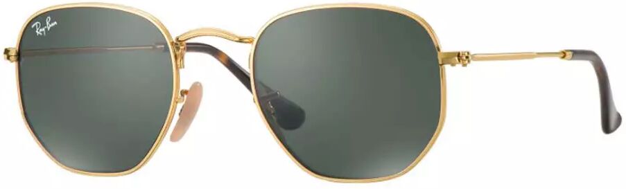 RAY-BAN Hexagonal Gold - Solbriller - Green - 51