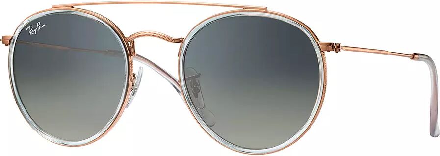 RAY-BAN Round Double Bridge Bronze Copper - Solbriller - Grey Gradient - 51