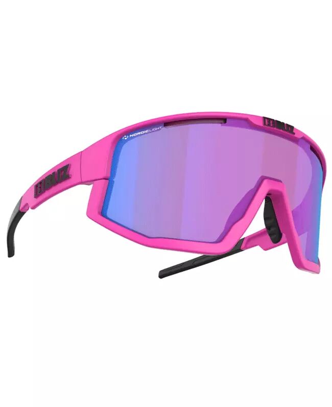 Bliz Fusion Nano Optics Nordic Light Matte Neon Pink - Sportsbriller - Violet w Blue Multi