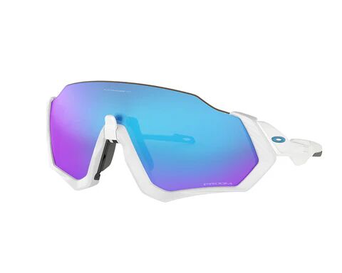 Oakley Flight Jacket - Prizm SapphireHvit