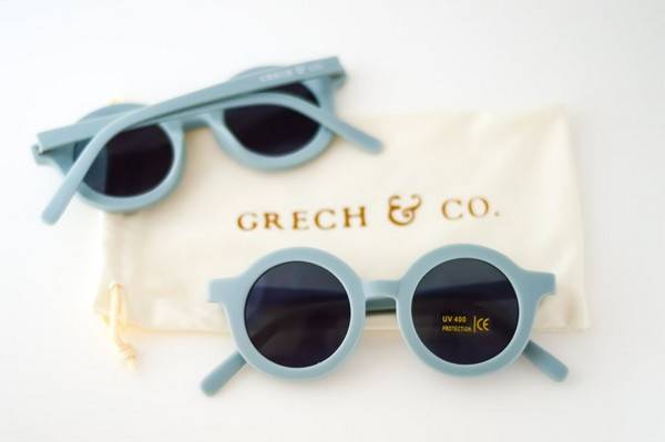 Grech & Co. Bærekraftig Barnesolbriller, Lys Blå