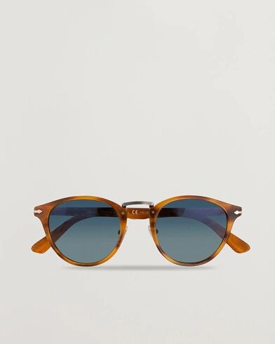 Persol PO3108S Polarized Sunglasses Striped Brown/Gradient Blue